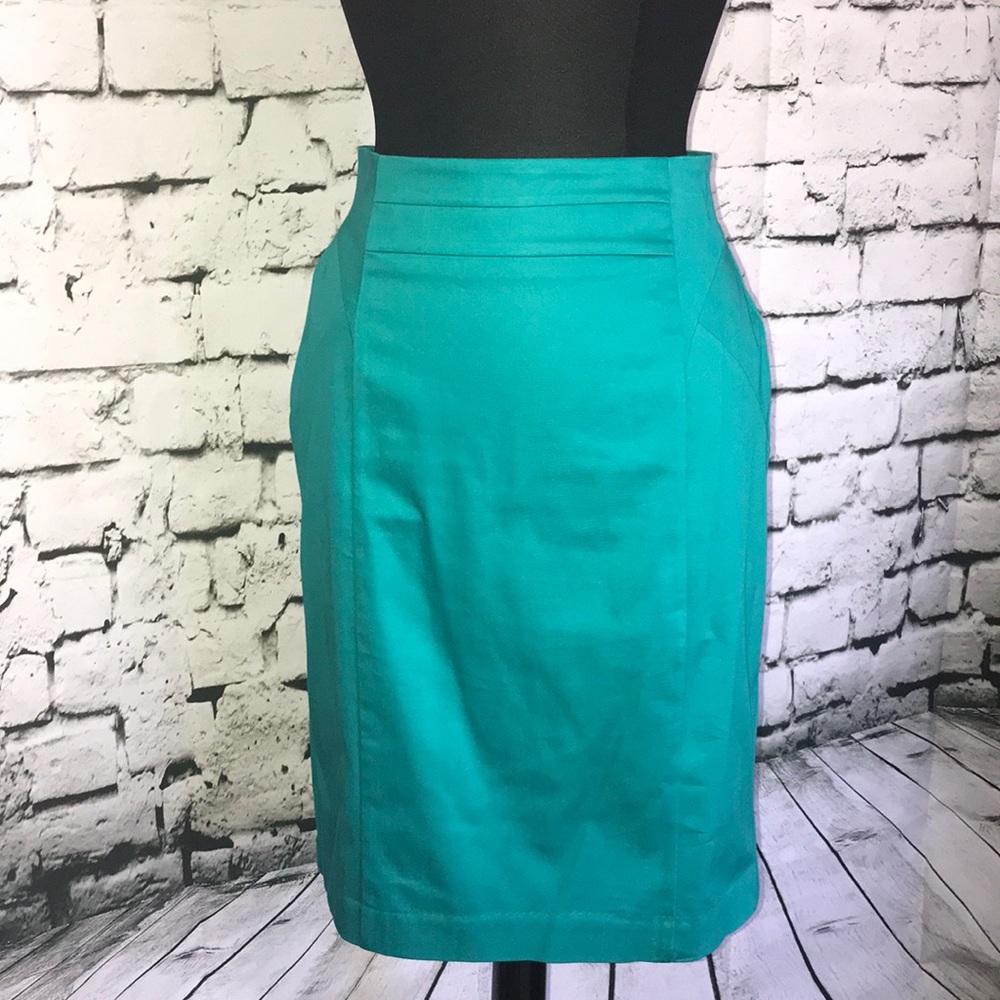 Teal Pencil Skirt
